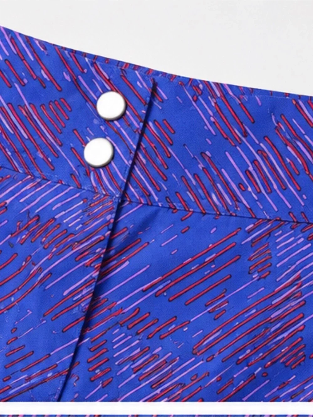 adidas Women's Royal Blue & Purple Abstract Athletic Shorts